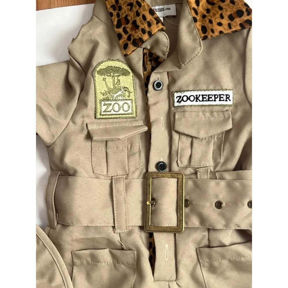 Kids Safari Zookeeper Costume Tan Leopard 18 Months Halloween